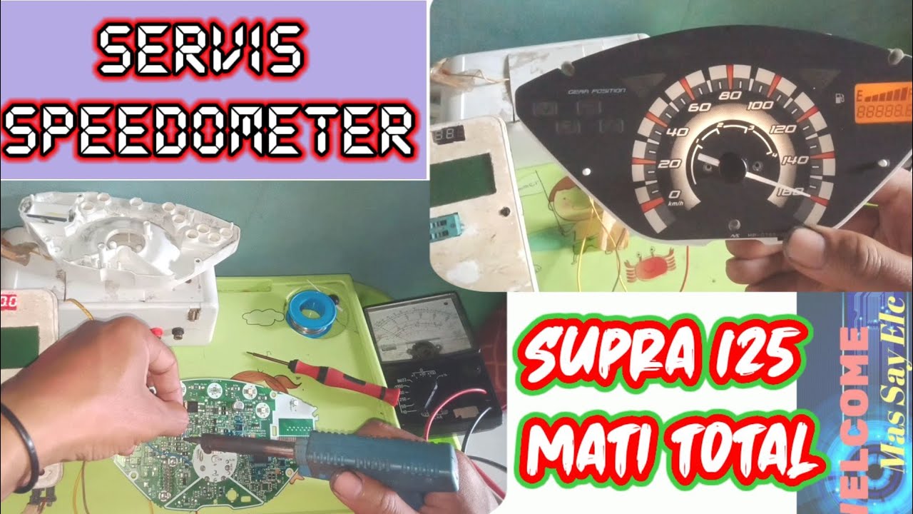 SERVIS SPEEDOMETER SUPRA X 125 MATI TOTAL #massayelc