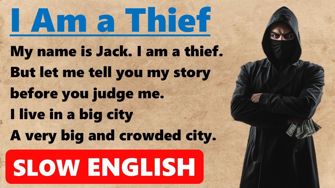 Easy English Learning | I am a thief | For begginers