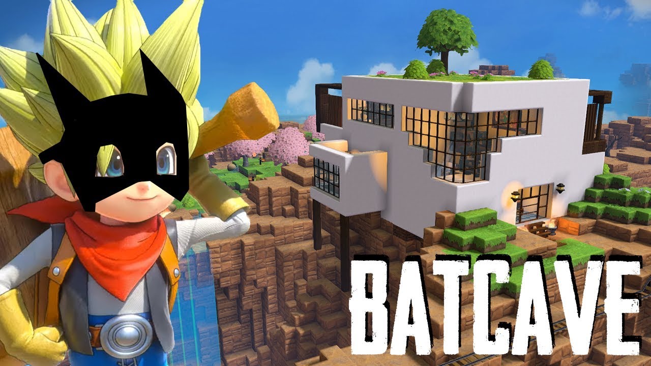 I made a batcave and a modern building - DQB2 Build