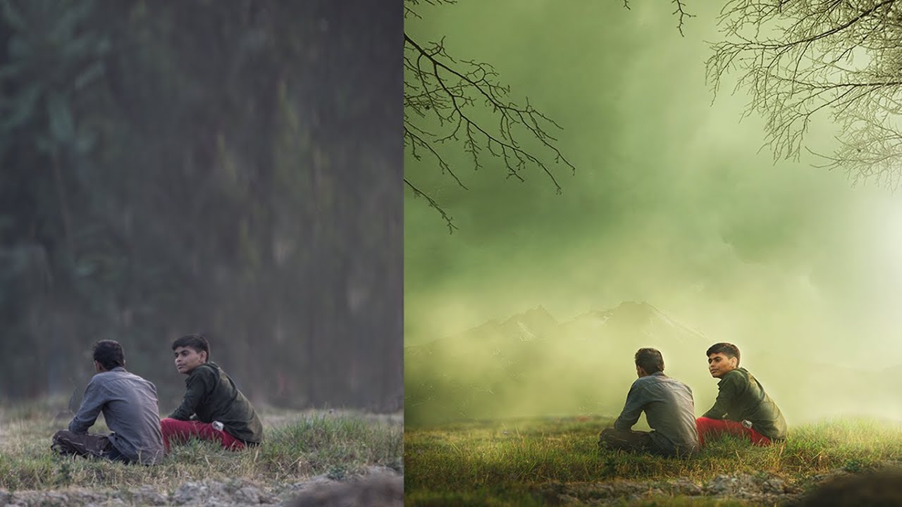Photoshop CC Tutorials | Photo Manipulation & Effects ( Two boys )