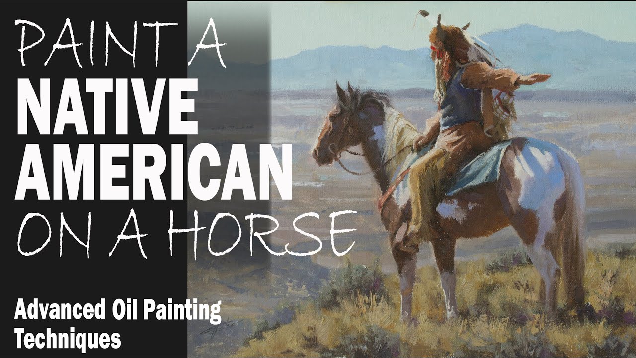 Paint a Native American on a Horse