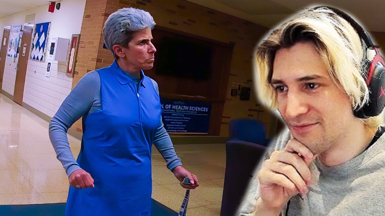 Entitled College Professor Calls 911 on Herself | xQc Reacts