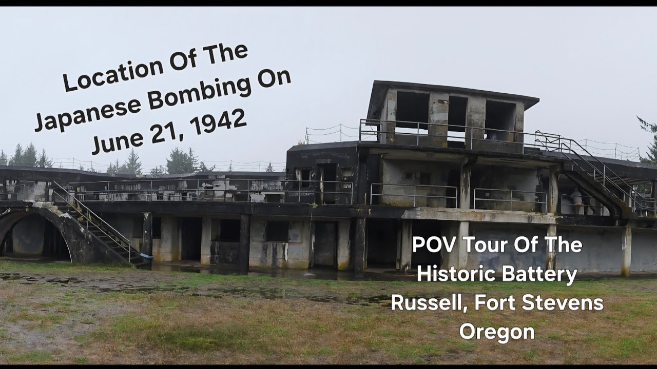 POV Tour Of The Historic Battery Russell, Fort Steven’s Oregon. Bombed in 1942