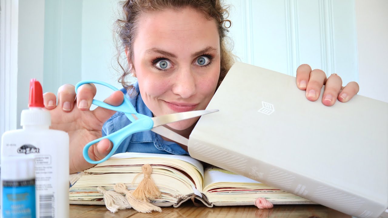 I Cut Open a She Reads Truth Bible & Glued it in My Journaling Bible...