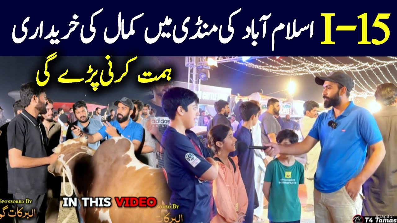 I-15 Mandi live Deal - Bargaining in Cow Mandi - Bakra Mandi 2024 - fateh jangi bull 2024 - Qurbani