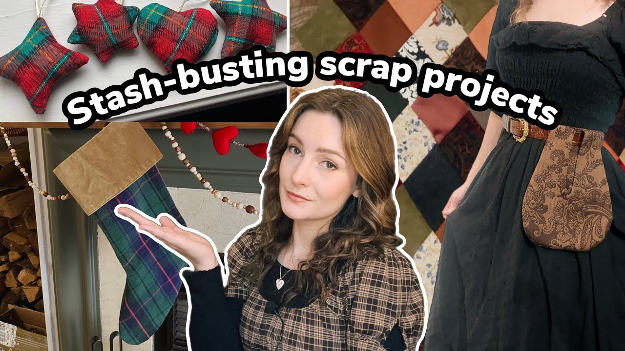 Another round of stash-busting scrap sewing projects to end the year