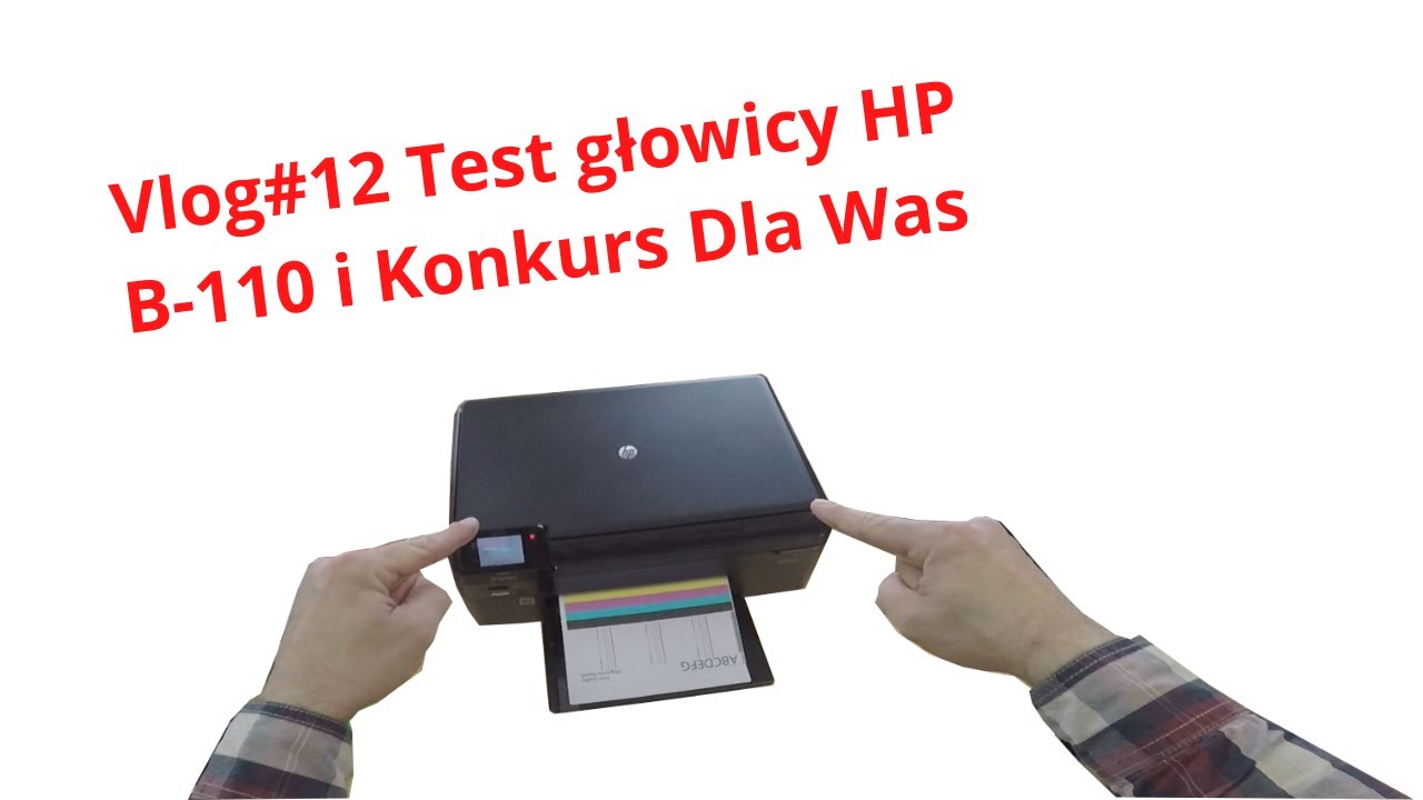 HP PHOTOSMART B110 🖨️ Test głowicy... i #konkurs dla was 🙂 &middot; #AOD20K2