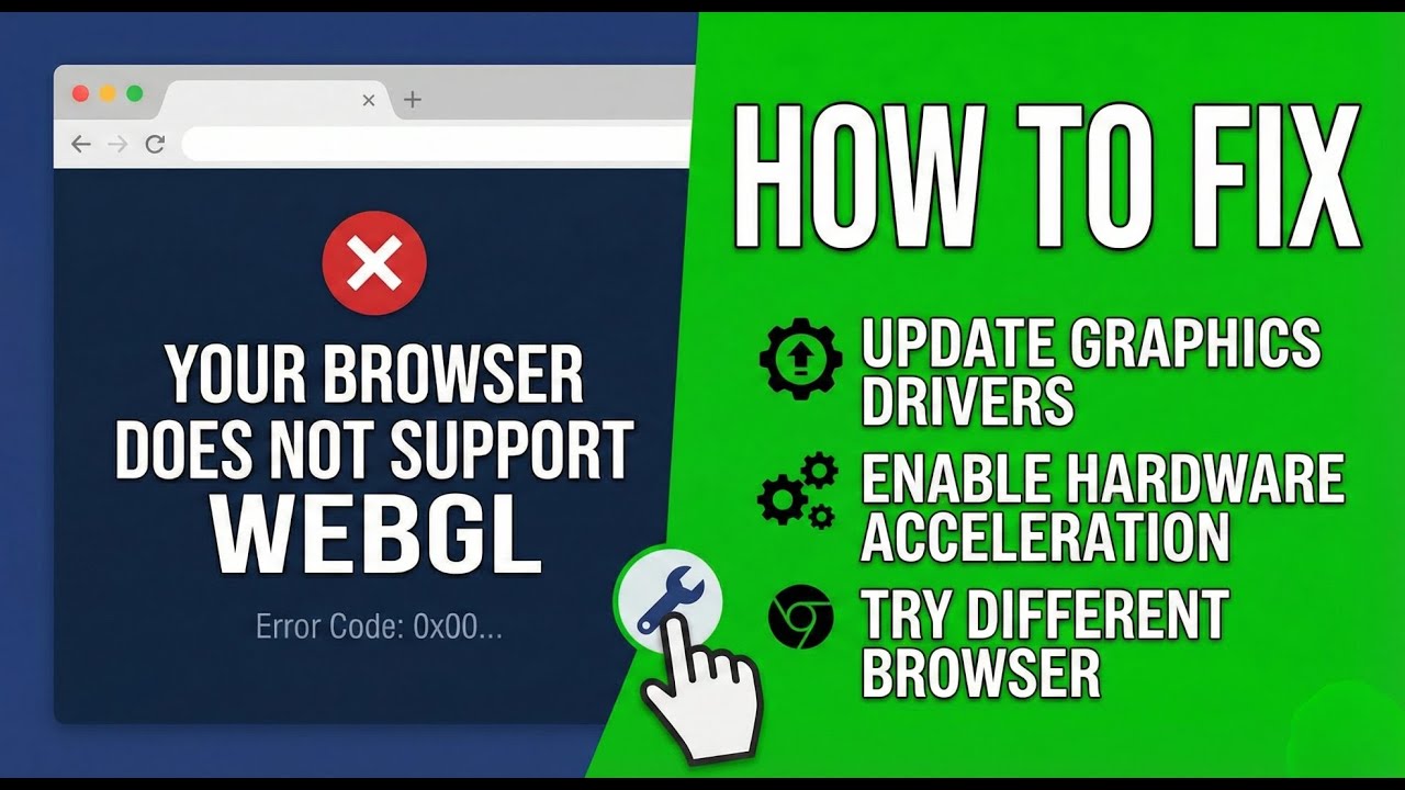 how to fix your browser does not support webgl