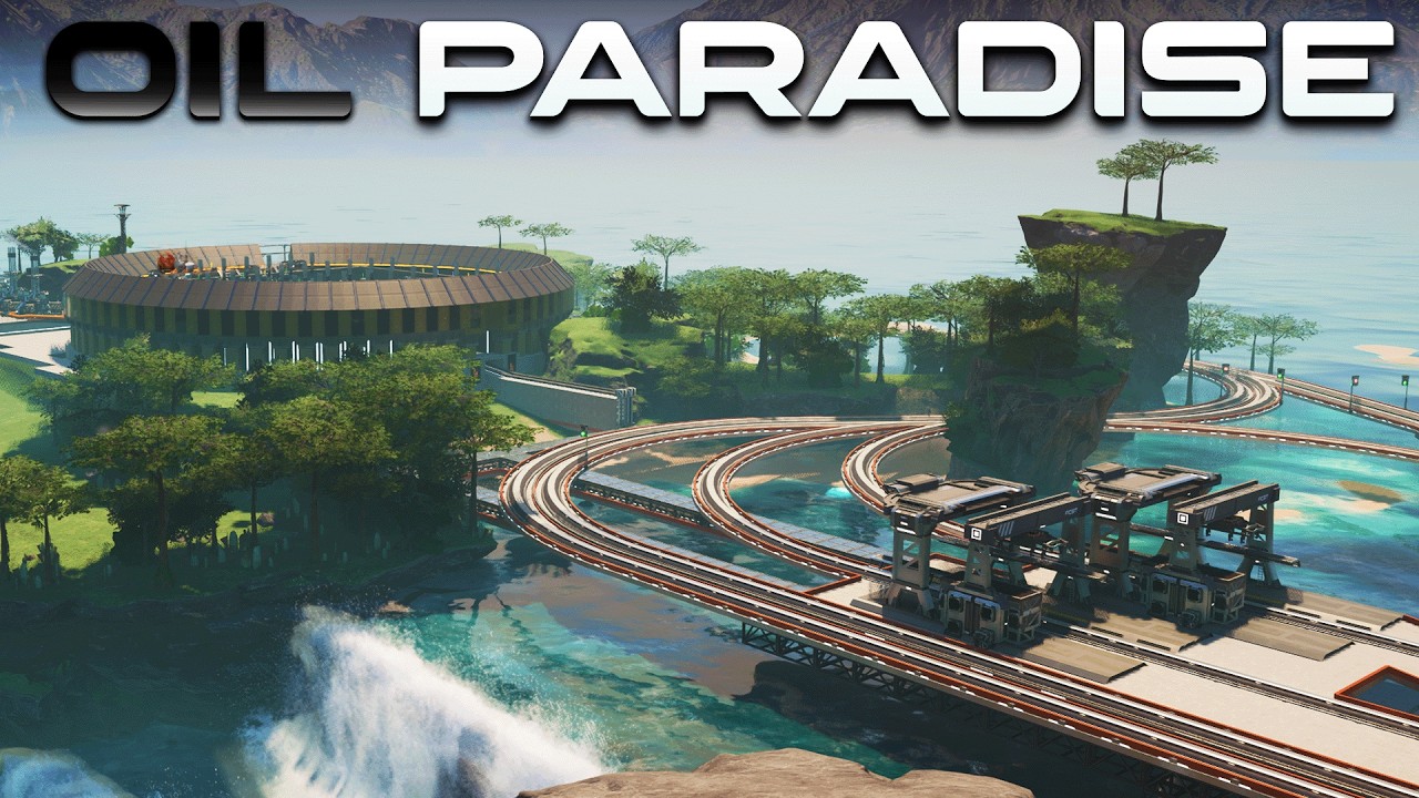Turning Paradise Island Into A Refinery Nightmare. Satisfactory 1.0