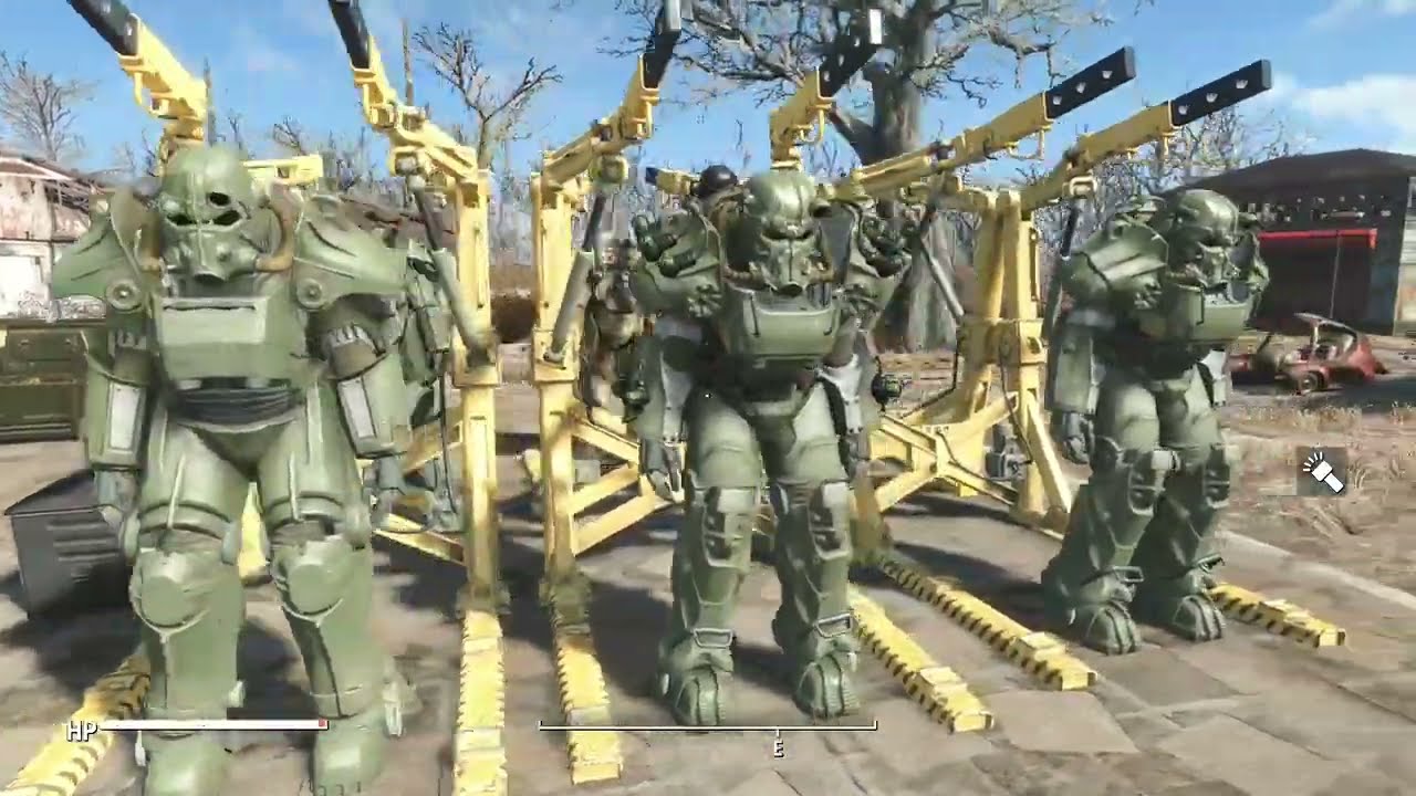 US Army Camp in Sanctuary Hills - Fallout 4 no mods settlement tour