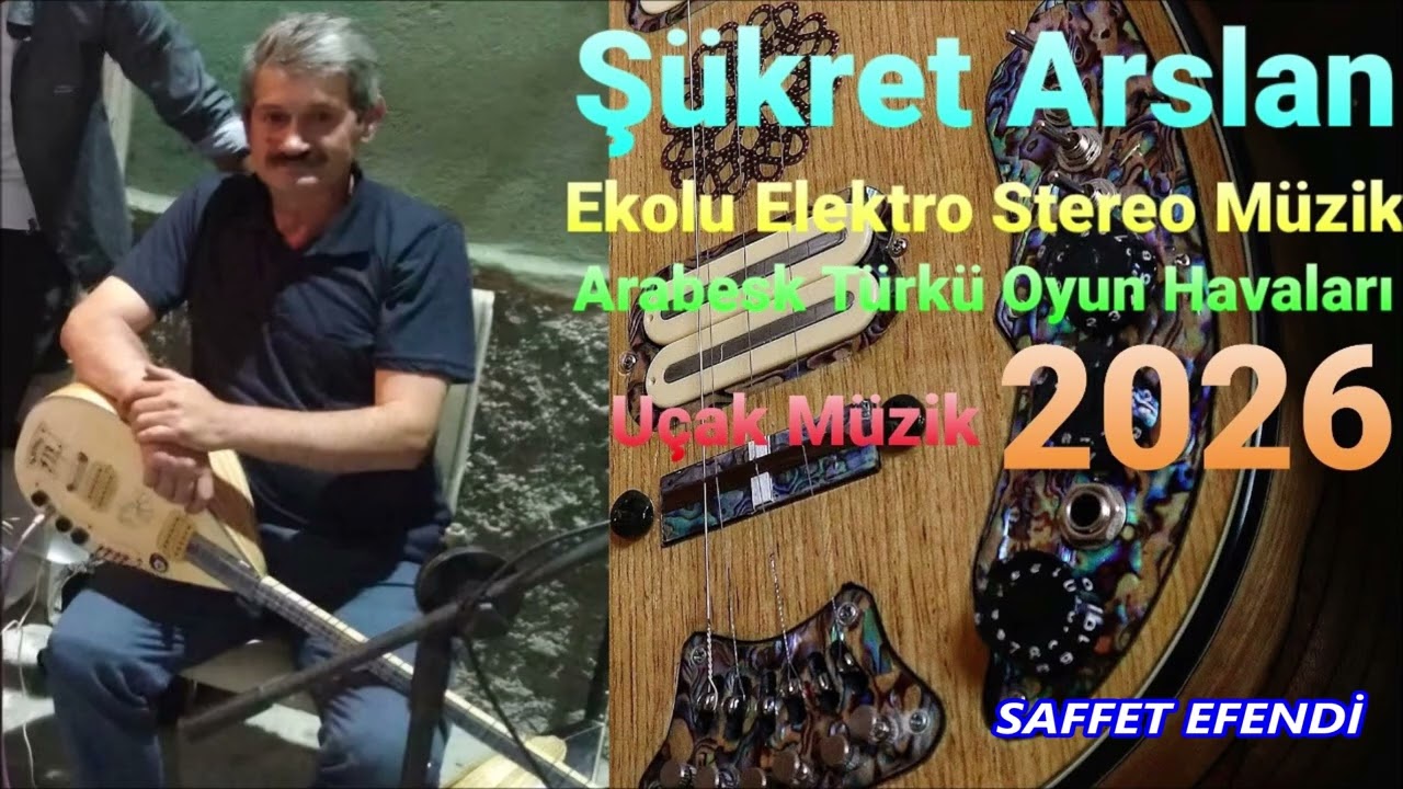 SAFFET EFENDİ Şükret Arslan Elektro Bağlama Slayt! Uçak Müzik