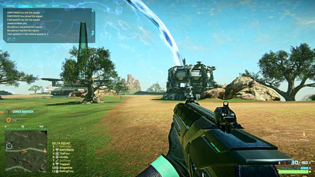 PlanetSide2 extreme graphics test