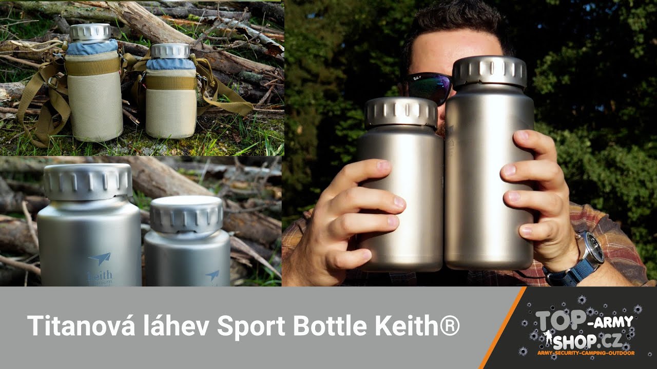 Titanová láhev Sport Bottle Keith® Dvě velikosti a hromada využití! Rigad