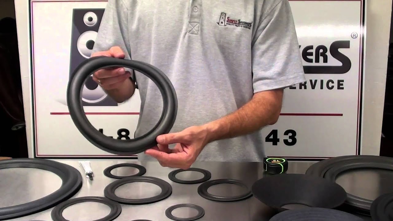 Speaker Repair Foam Edge Styles and Sizes for Speakers by Simply Speakers