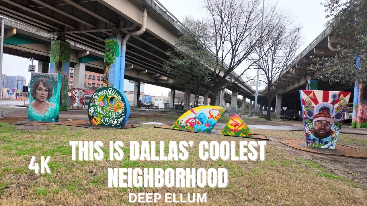 Walking Around Deep Ellum - Dallas, Texas, [4K]