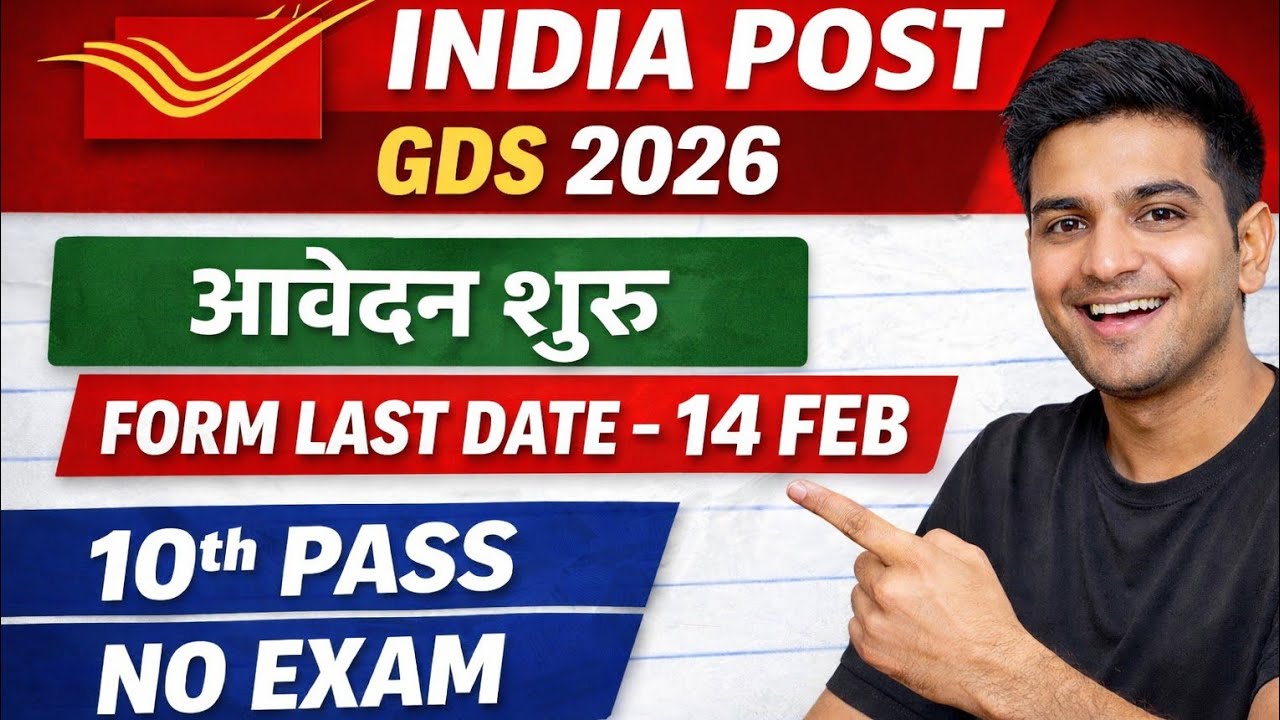 India Post GDS Bharti 2026 😍 No Exam | Merit Based Selection | Apply Now
