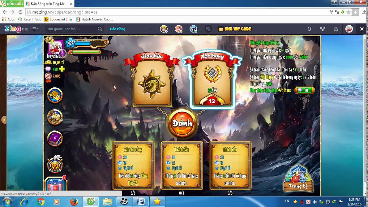 Đảo Rồng : event Vân Long (2016) ^^!