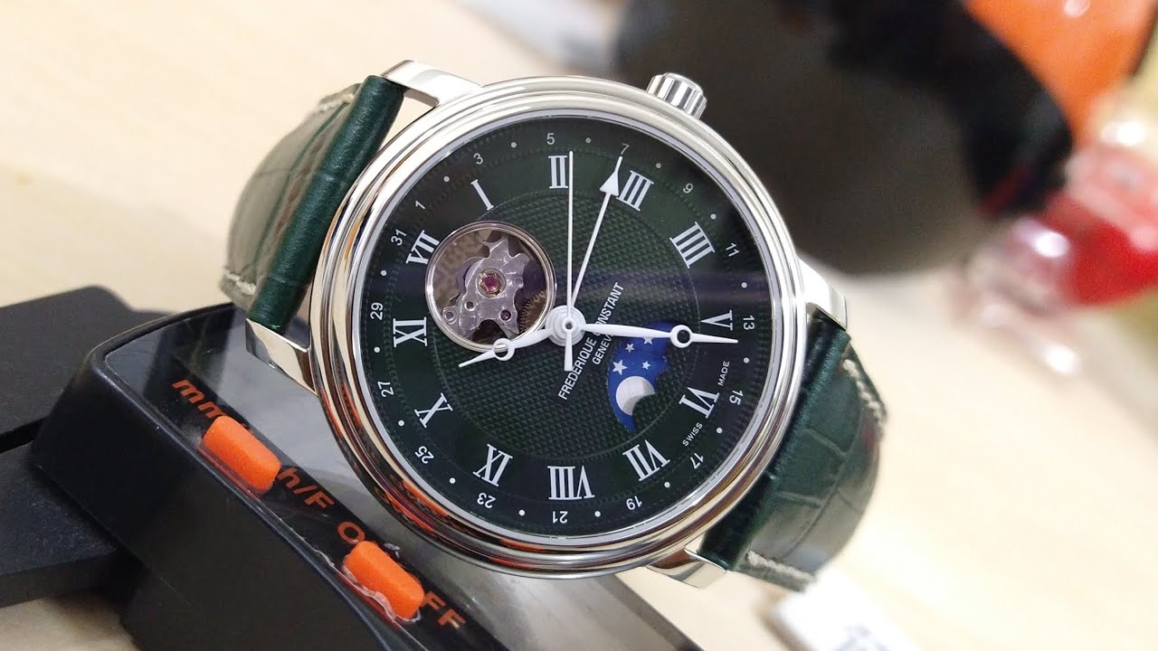 Frederique Constant  Classics Heart Beat Moonphase Date Green FC-335MCGRW4P26