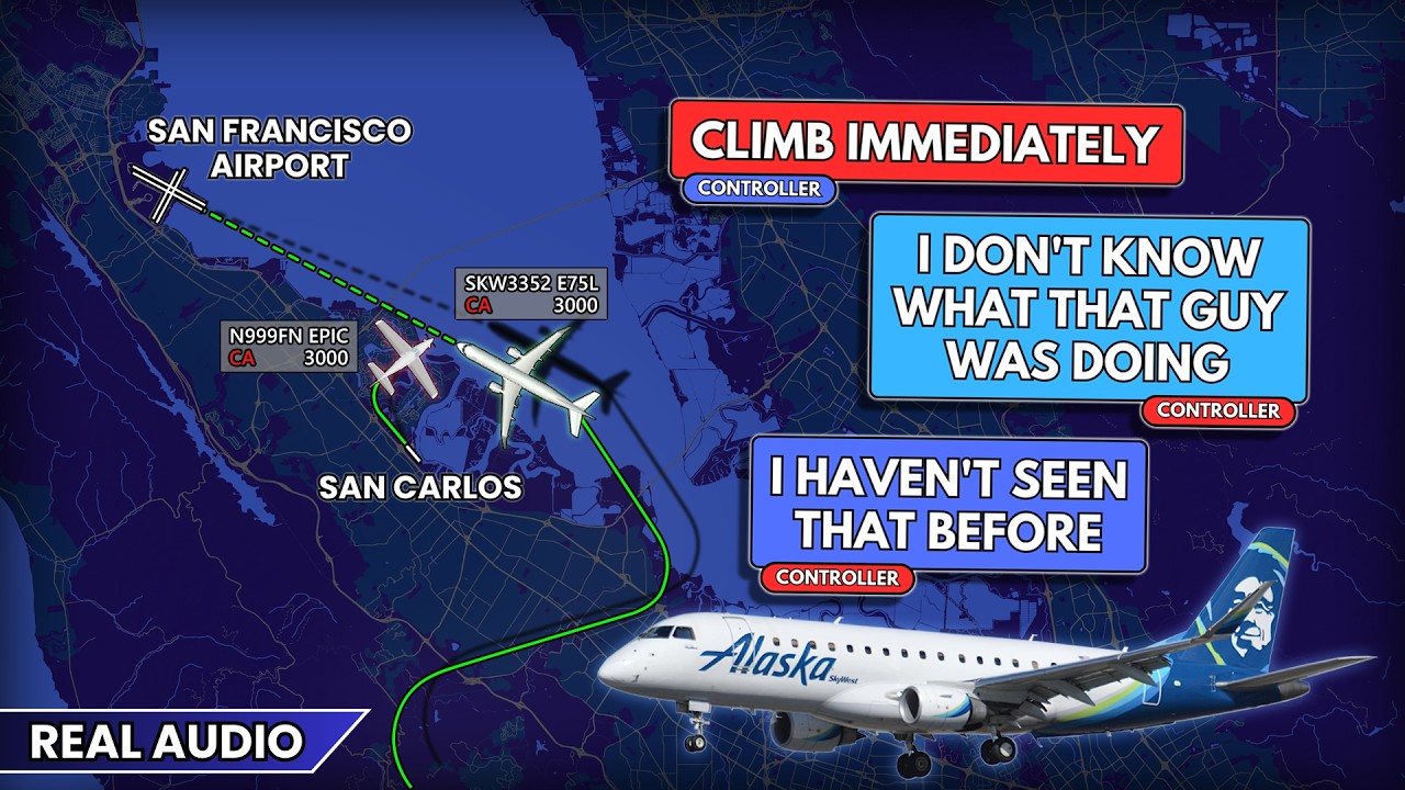 Pilot makes Mistake after takeoff. SkyWest Embraer has Conflict on final at San Francisco. Real ATC