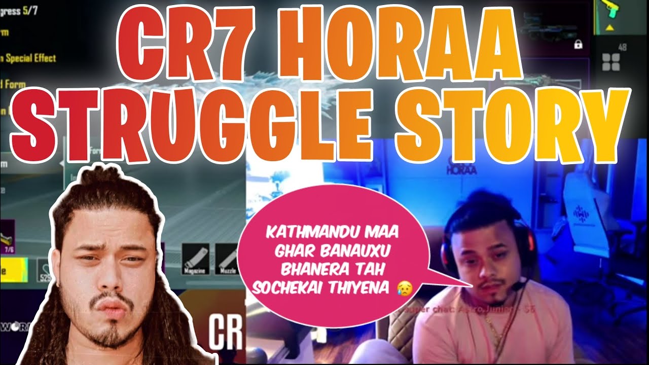Cr7 Horaa SHARES HIS STRUGGLE STORY 🥺 HOW SANJAN GAUTAM BECOME Cr7 Horaa 🥰 ? #cr7horaa #story #horaa