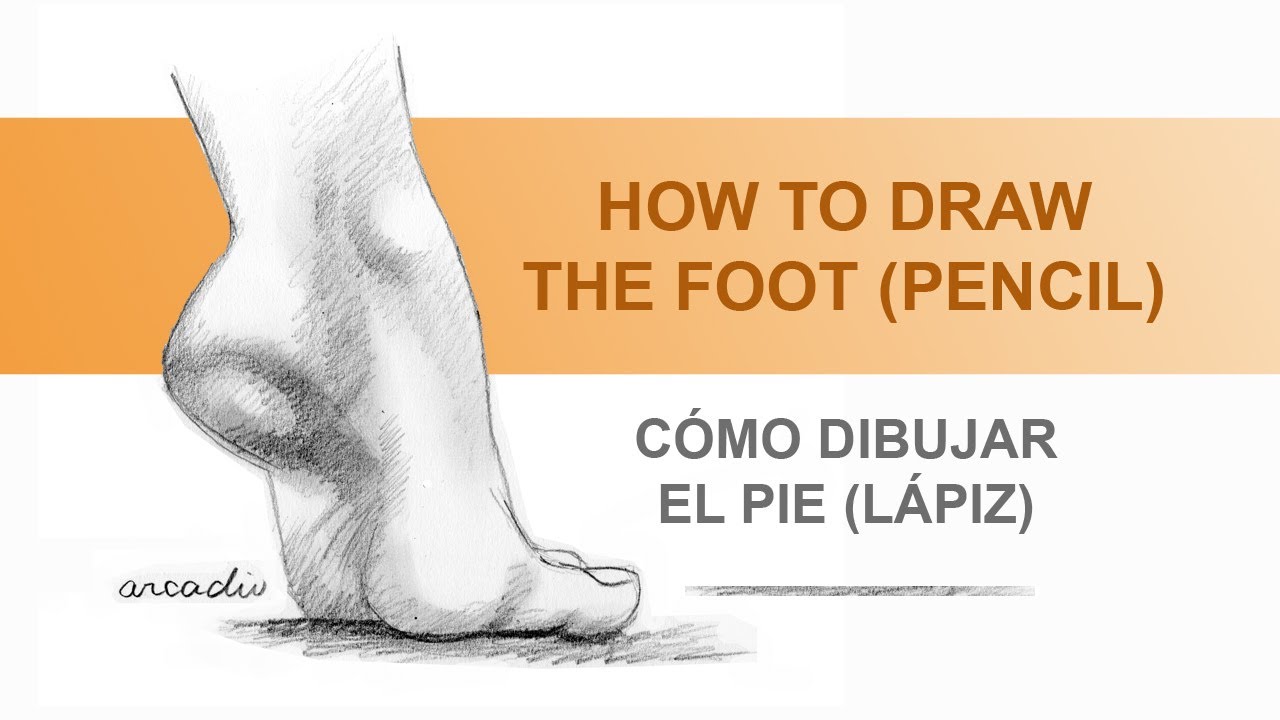 How to draw a foot /Como dibujar un pie.