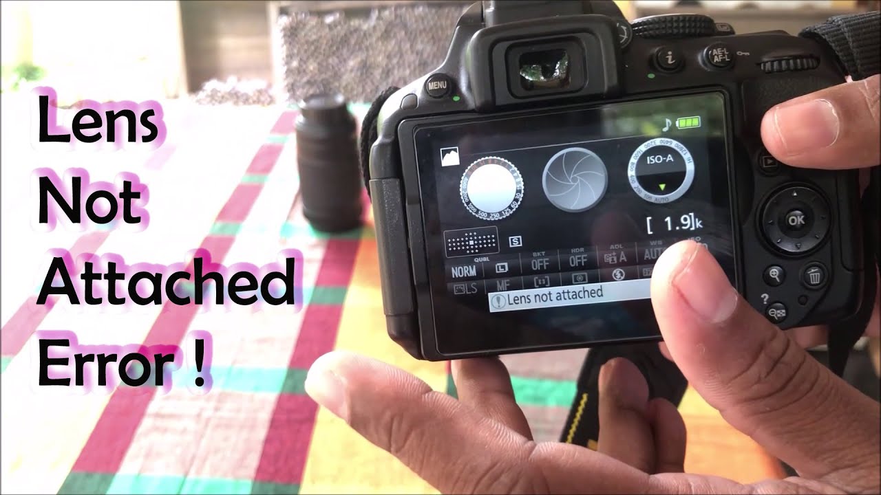 How to fix lens not attached error on Nikon camera #techmindacademy