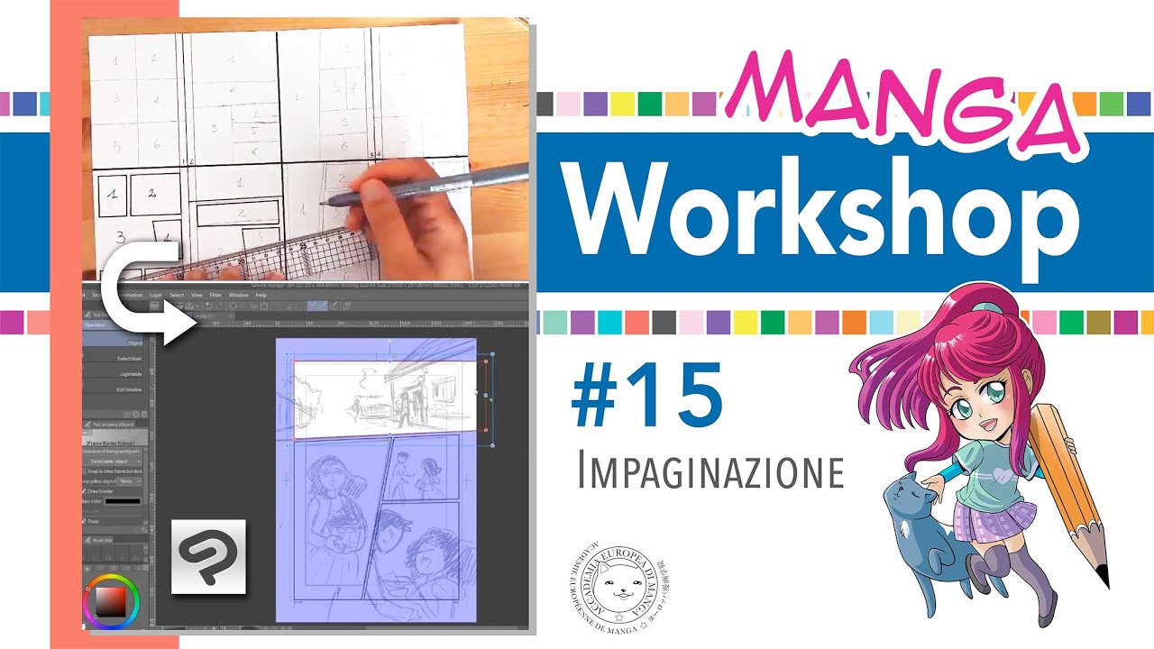 Manga Workshop #15 • Impaginazione di una tavola manga