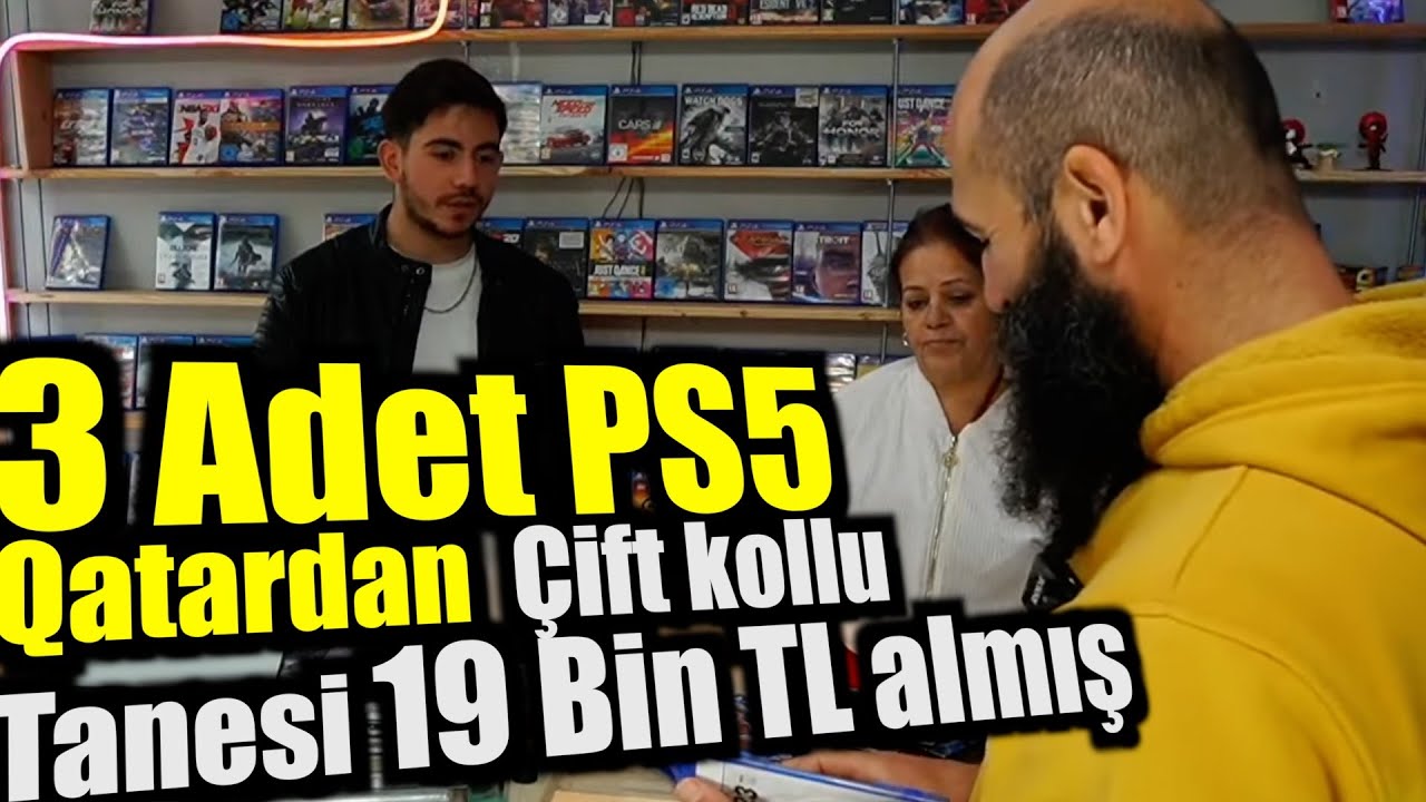 Müşterimiz Qatardan Çift kollu PS5 Konsolu 19bin Liraya almış