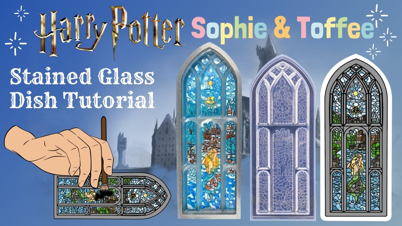 Harry Potter Stained Glass Dish Resin Tutorial