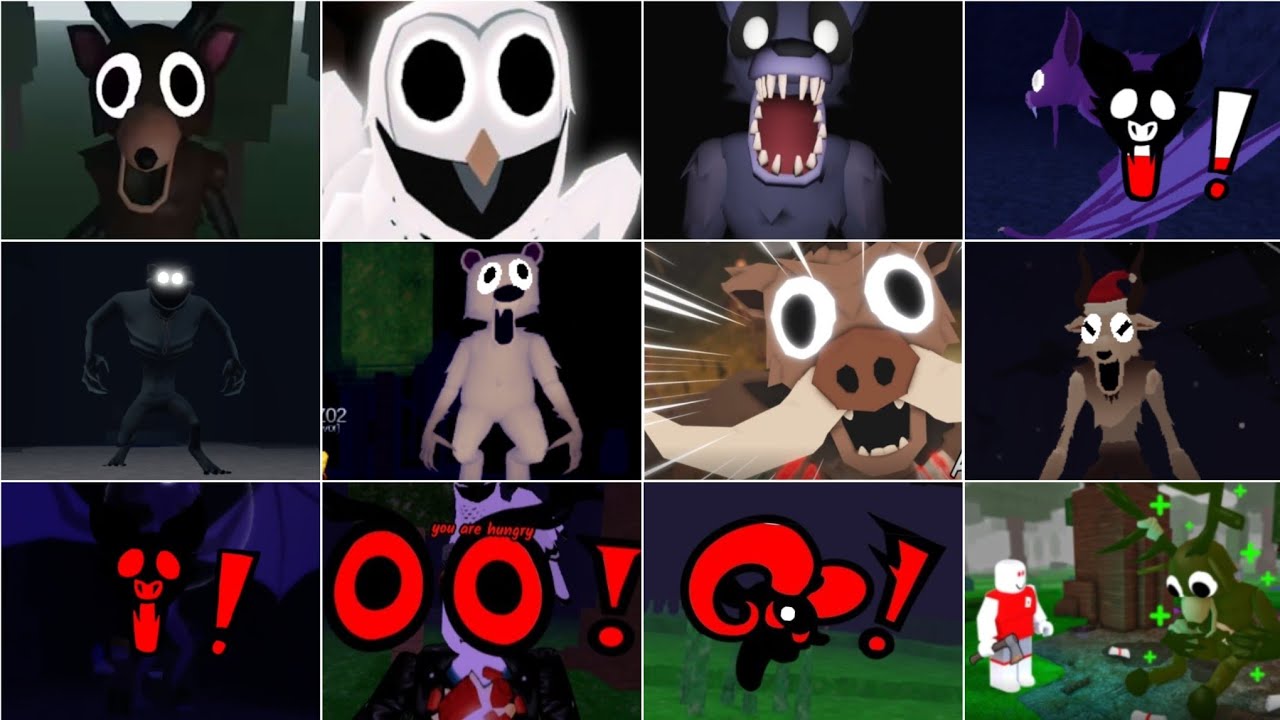 99 Nights in the Forest - All Story Cutscenes + Jumpscare - Behind the Scenes [ROBLOX]