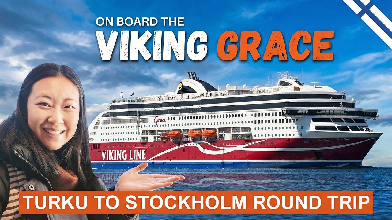 24 Hours on the VIKING GRACE cruise-ferry from 🇫🇮 Turku to 🇸🇪 Stockholm and back | Viking Grace Tour