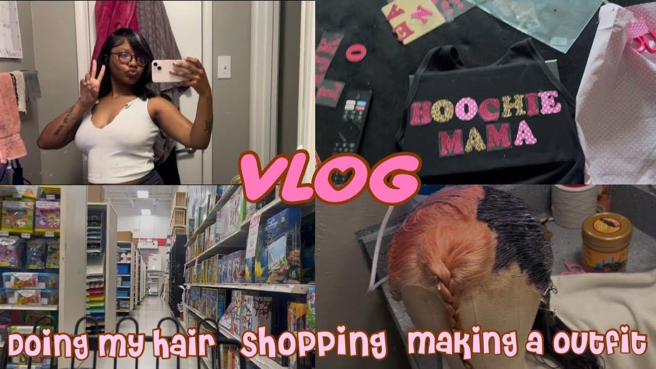 Life with Taty Moni’Que Vlog|Shopping for the KentheMan Concert|Doing my Hair💅🏾|Making my Outfit ✂️