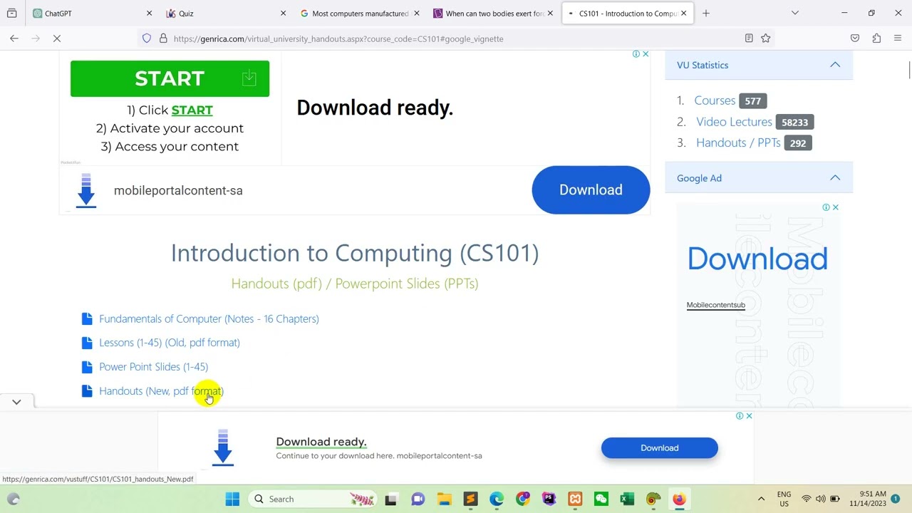 cs101 quiz