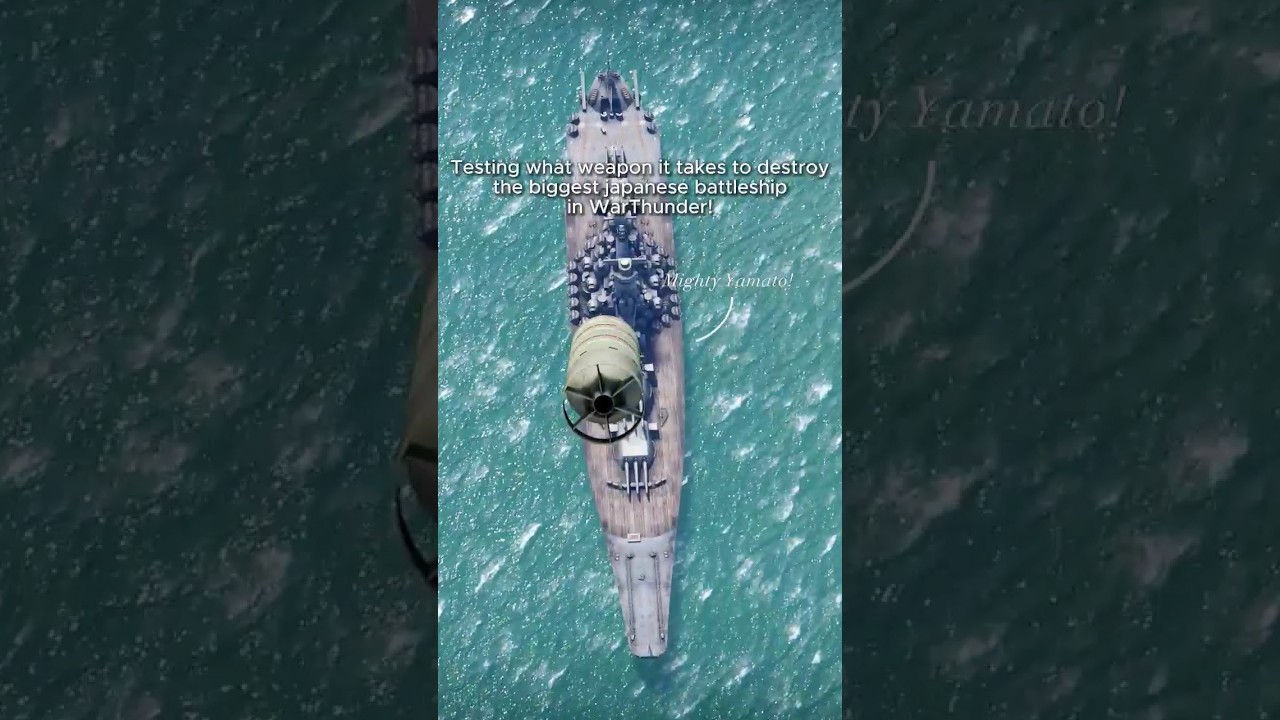 Какое оружие может уничтожить линкор «Могучий Ямато»? #warthunder #gaming