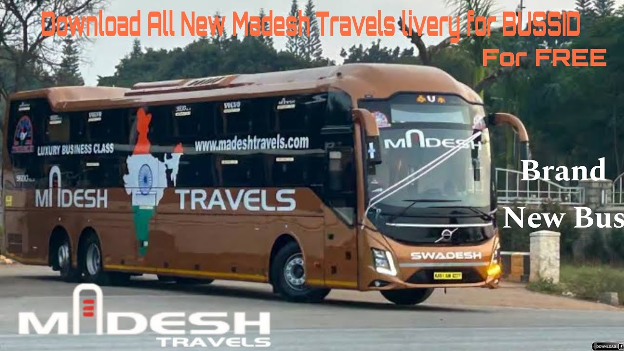 🔴Presenting First Ever On YouTube — MADESH TRAVELS Livery for Volvo B8R 9600slx Mod || Download Now 