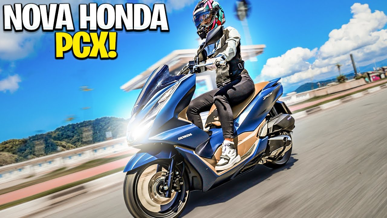 O QUE ACHEI DA NOVA HONDA PCX 2023!  *1º teste de Scooter*