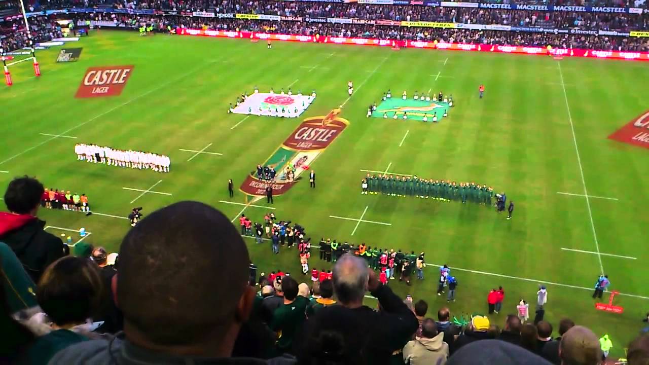 South Africa - England Anthems (Durban 9 June 2012)