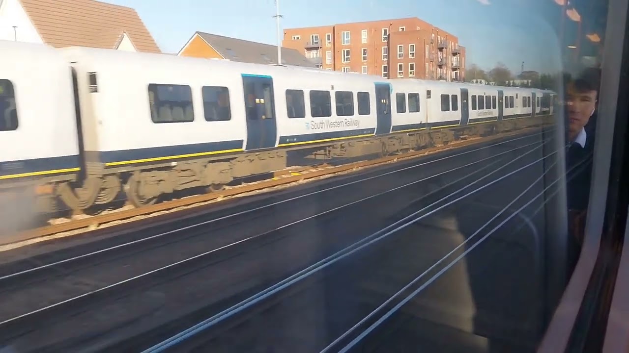 Onboard SWR Class 450030 Desiro Departing From Basingstoke The 7th of February 2023