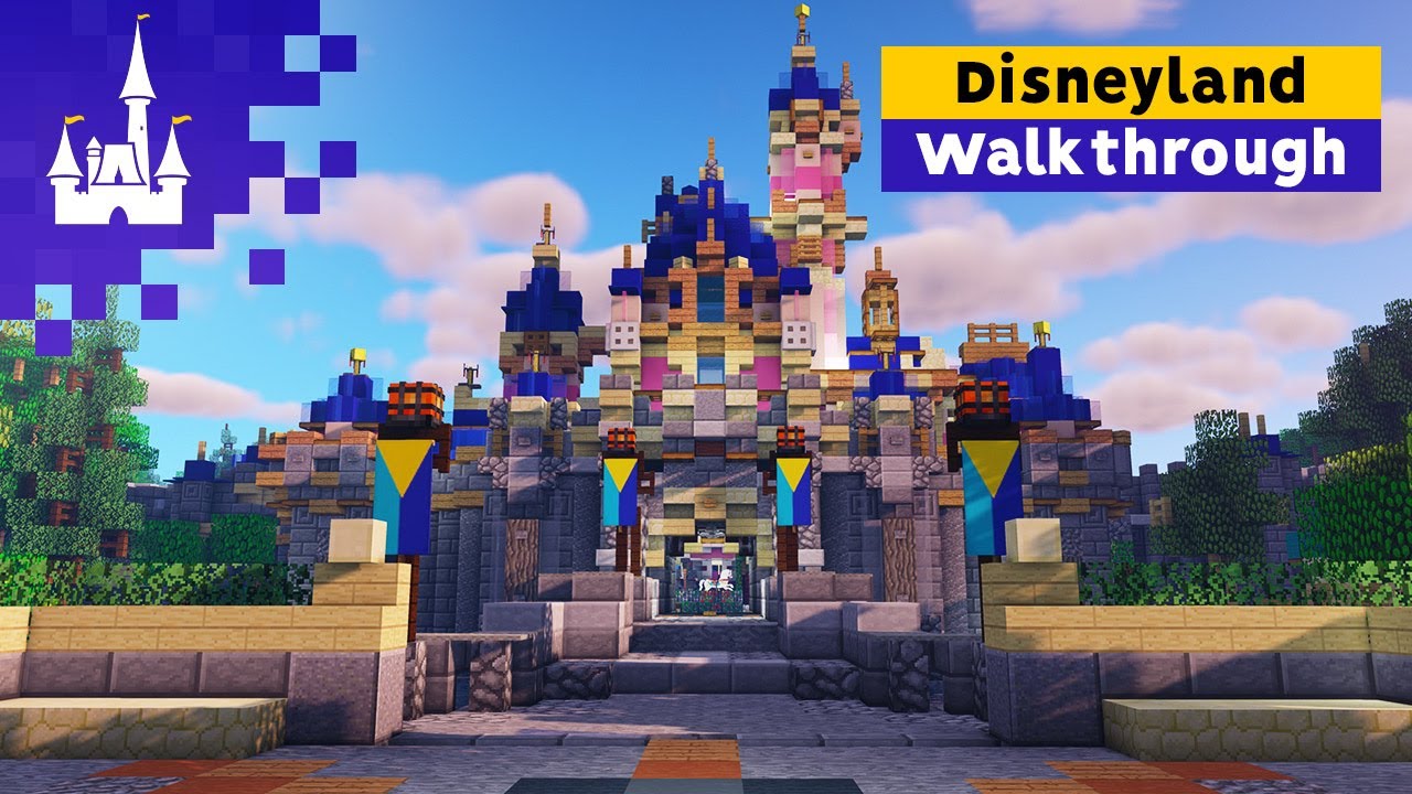 Disneyland Park Shaders Walkthrough | MCParks | Minecraft