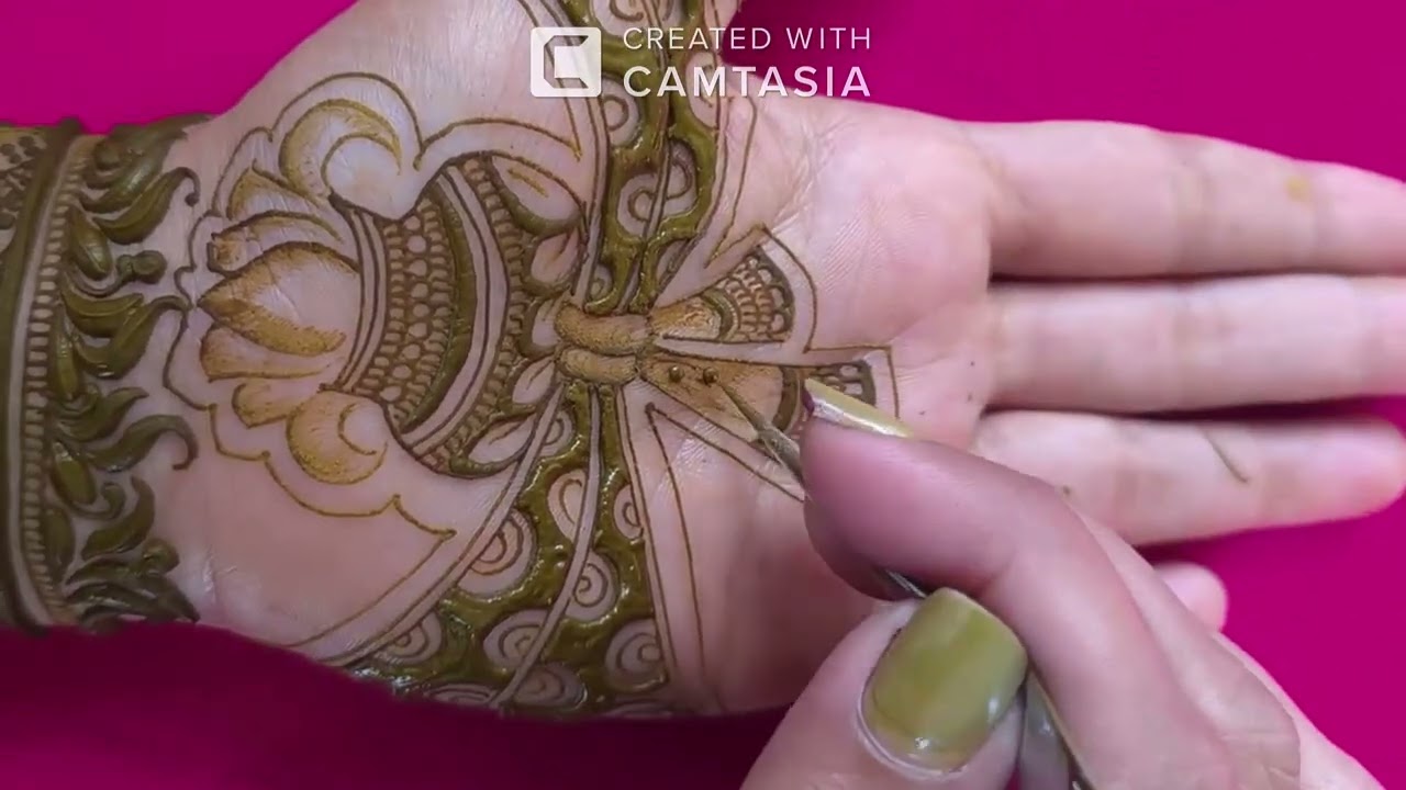 Beautiful Heavy Bridal Henna Design - Latest Indian Mehndi design Tutorial ll dulhan mehndi design