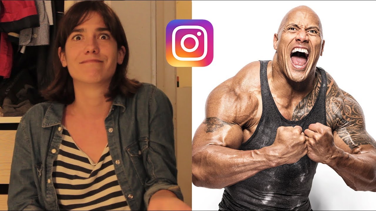 THE ROCK me sigue en Instagram