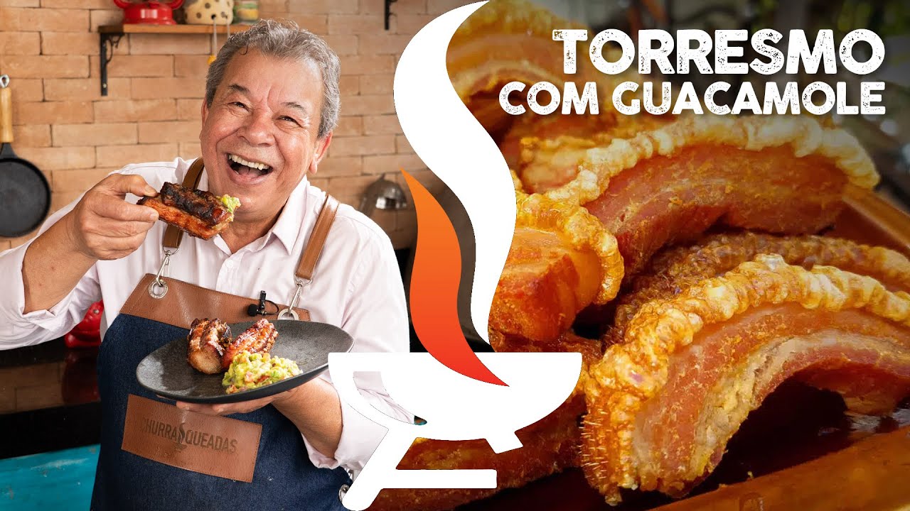 Torresmo Pururuca com Guacamole