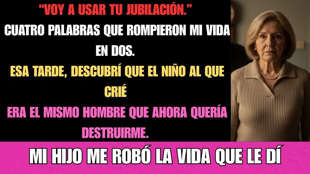 “Voy a usar tu jubilación”, dijo mi hijo. Horas después descubrí la verdad que su padre ocultó.