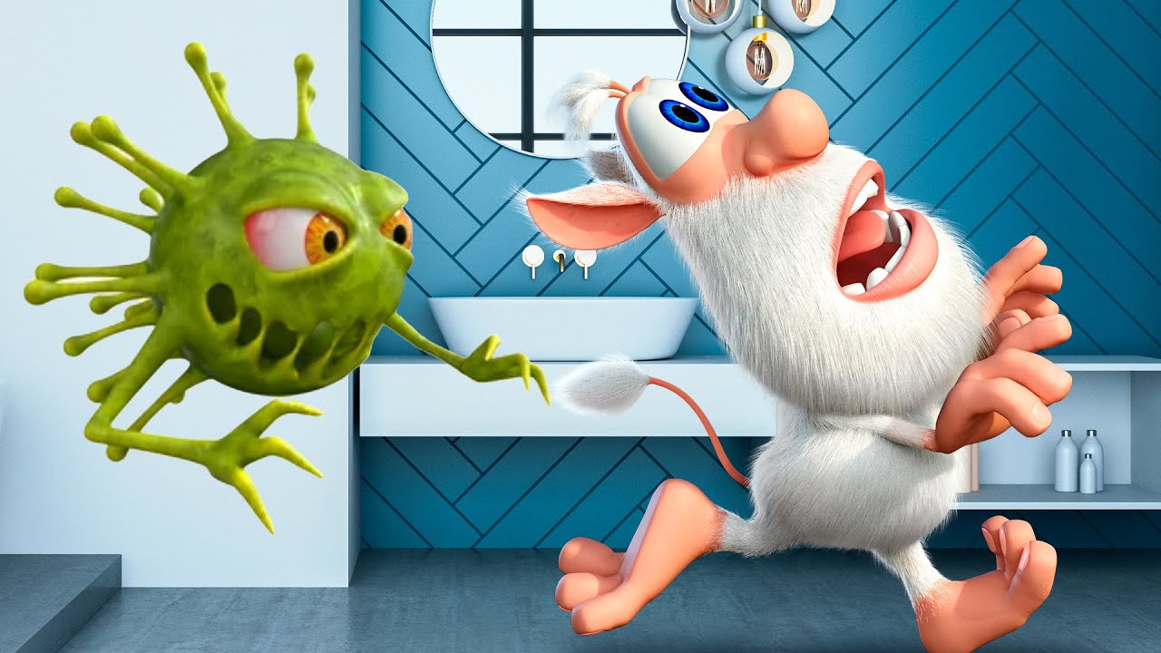 Booba 🦠 Her yerde mikrop! Ellerinizi yıkayın 🧼 &Ccedil;ocuklar i&ccedil;in komik karikat&uuml;rler - BOOBA ToonsTV
