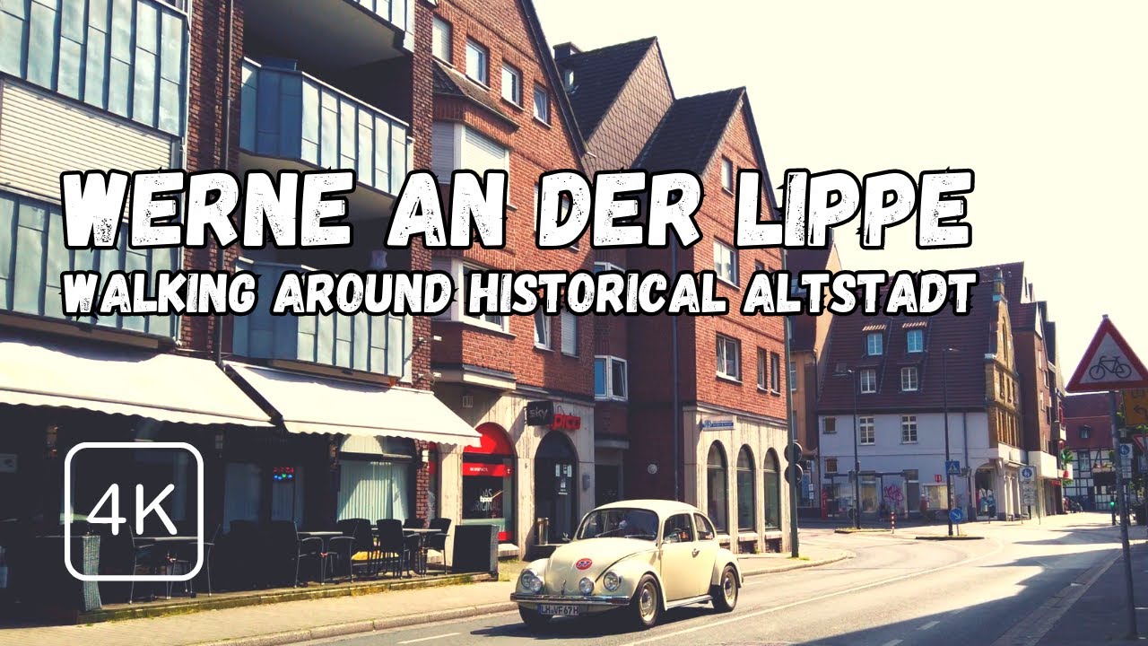 Walking around Werne an der Lippe on a Bright Summer Afternoon [Werne Diaries] - 4K Walking Tour