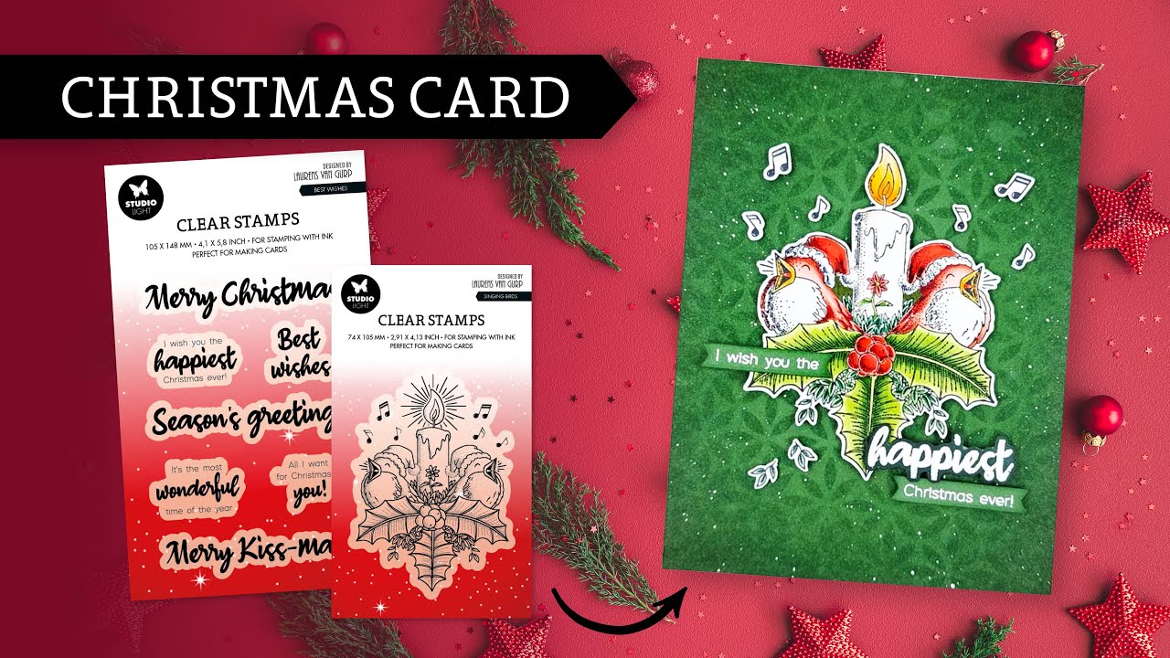 DIY Make you own CHRISTMAS CARDS with our new STAMPS!