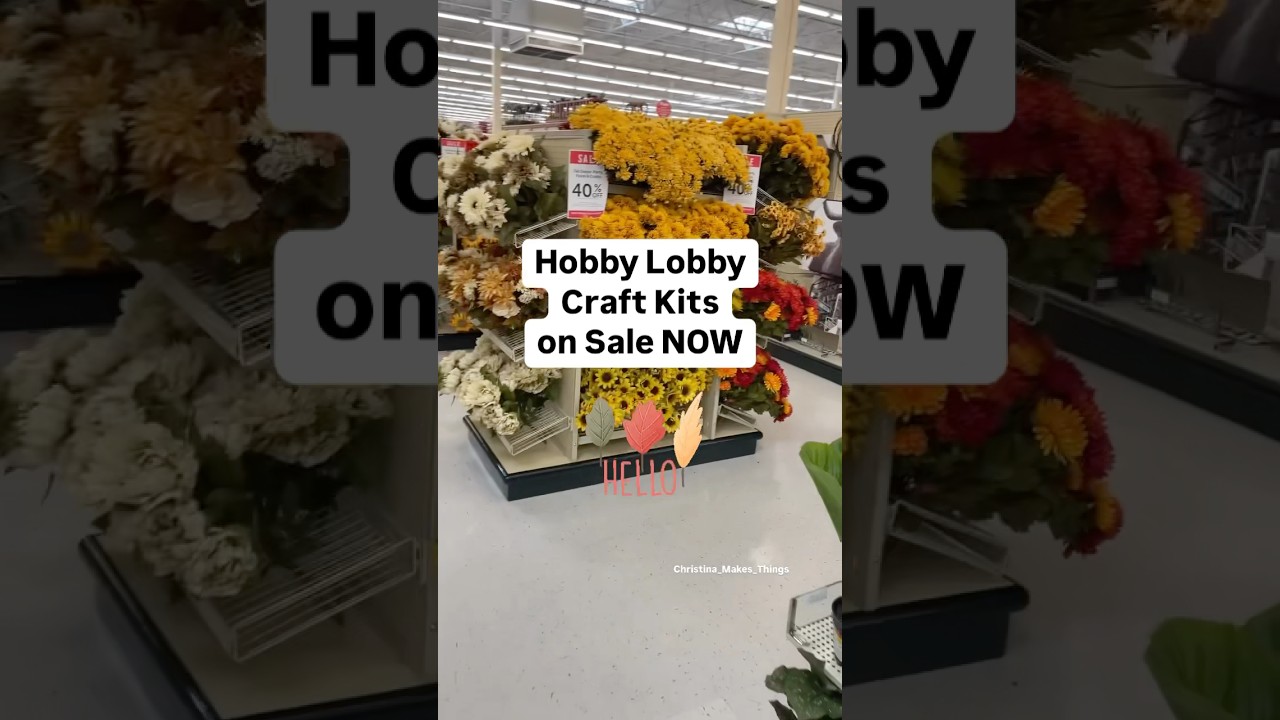 Amazing Fall Craft kits ON SALE now at Hobby Lobby #budgetcrafting #craftingonabudget #hobbylobby