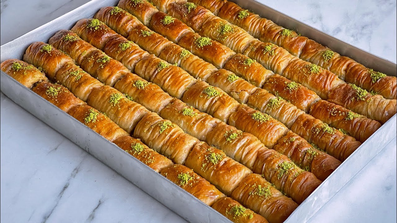 BAYRAMA BU TATLI OLAY OLUR 😃 HAMURU ZAR GİBİ AÇILAN ÇITIR ÇITIR BURMA BAKLAVA TARİFİ