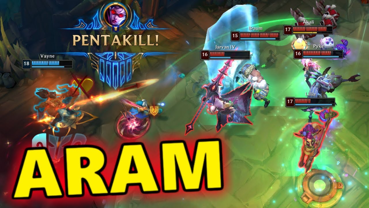 ARAM LoL FUN Монтаж (1 на 5 Пента, Вейн, Пайк, Брайар, Зои, Ён, Мэйхем) #494