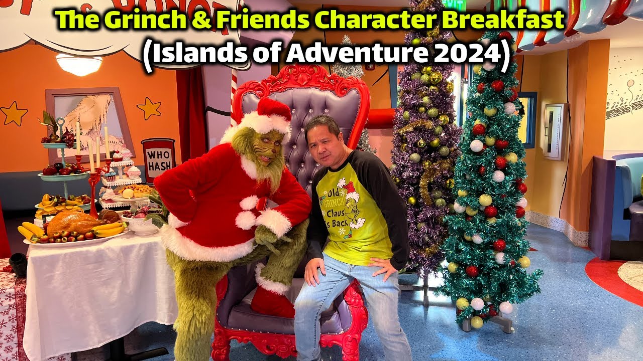 The Grinch & Friends Character Breakfast 2024 (Universal Orlando): THE BEST THEMEPARK MEET & GREET